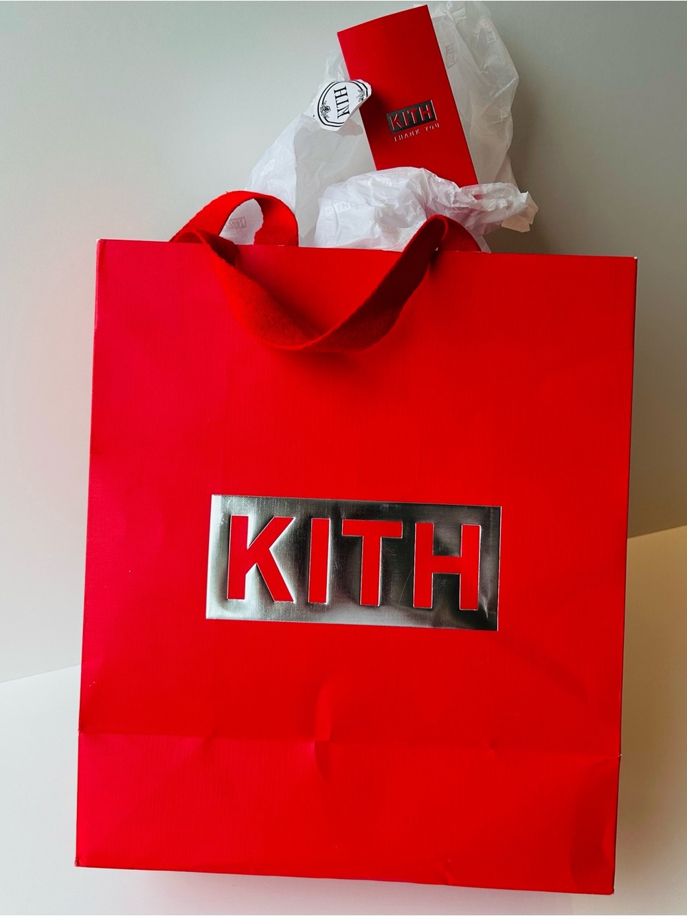 KITH  Store Chrome Logo Shopping Bag